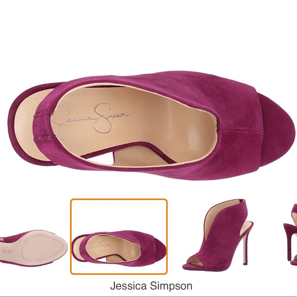 Jessica Simpson Women’s Boysenberry Suede Shoes sz 7 NEW - Picture 4 of 12
